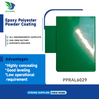 Vente chaude : Paillettes de pulvérisation électrostatique vert brillant RAL6029, revêtement en poudre époxy sans pollution pour voitures et peintures de meubles