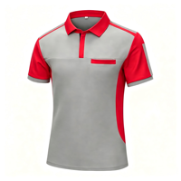 Polo à manches courtes en polyester personnalisable pour équipes d'entreprise, idéal pour les commandes en gros pour groupes professionnels