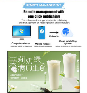 Cửa hàng bán lẻ thương mại LCD quảng cáo kỹ thuật số biển Màn hình 32-inch CMS thông tin bảng hiển thị cho bức tường video sử dụng - Product Image 6