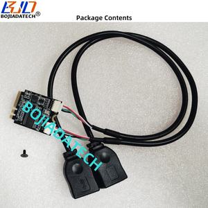 卸売<span class=keywords><strong>M</strong></span>.<span class=keywords><strong>2</strong></span> NGFFキーA + Eインターフェイス<span class=keywords><strong>2</strong></span> * USB <span class=keywords><strong>2</strong></span>.0タイプAコネクタアダプタライザーカードデータケーブル付き0.3M在庫あり - Product Image 6