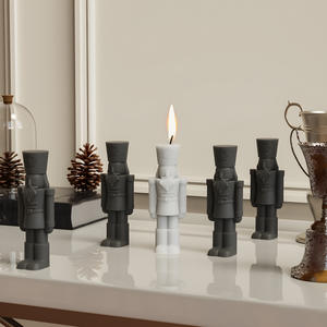 DIY Goutte à Goutte Moule Roi Soldat Poupée Silicone Moule <span class=keywords><strong>Bougie</strong></span> Gypse Moule Ornement Stéréoscopique - Product Image 3