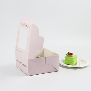 Boîte à Cupcakes et Boîte d'Emballage Transparent Luxe Satin Contient 6 Trous Rose Alimentaire Cajas Para Cupcakes Boîte à Gâteau avec Fenêtre Whi - Product Image 2