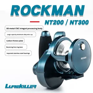 <span class=keywords><strong>Moulinet</strong></span> de pêche Lurekiller pour la pêche en mer, <span class=keywords><strong>moulinet</strong></span> à lancer à l'extérieur, en métal CNC, pour la pêche au <span class=keywords><strong>jigging</strong></span> lent, thon, haute vitesse, rapport de vitesse élevé, frein de 25 kg, <span class=keywords><strong>moulinet</strong></span> d'eau salée - Product Image 6