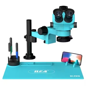 Microscopio trinocular PCB <span class=keywords><strong>digital</strong></span> giratorio de 360 grados con aumento de zoom RF4, FO19, 7-50X, - Product Image 2