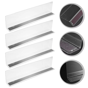 Customizable <b>Shelf</b> Dividers L Shaped Transparent <b>Shelf</b> Dividing Board <b>Plastic</b> <b>Shelf</b> Divider for Supermarket - Product Image 6