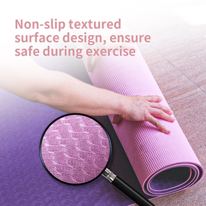 Tapete de Yoga Personalizable Zhensheng de <span class=keywords><strong>TPE</strong></span> - OEM/ODM Disponible para Logotipo, Color y Grosor (4/5/6/8/10 mm), Premium y Ecológico - Product Image 3
