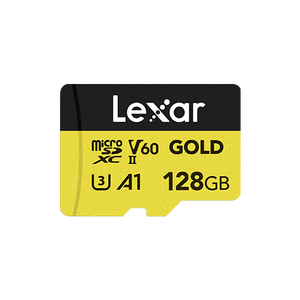 Carte mémoire Lexar Professional GOLD pour UHS-II LMSGOLD128G pour consoles de jeux portables, appareils photo, construction en plastique durable - Product Image 1