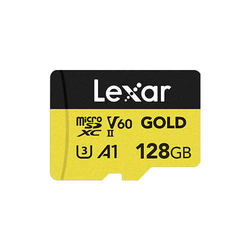 Lexar Professional GOLD for UHS-II Memory Card LMSGOLD128G for Handheld Game Consoles Cameras Durable Plastic Construction