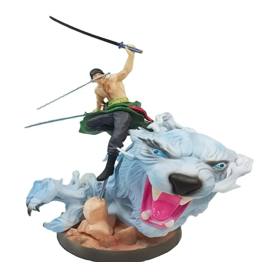 Figura de acción de One Piece Zoro, Roronoa Extreme Tiger Hunter Zoro, modelo de figura de acción en caja de decoración