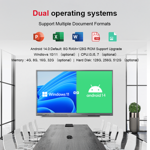 Prix d'usine 4k 55 65 75 86 98 pouces écran tactile LCD multilingue cartes interactives intelligentes tableau blanc interactif Android - Product Image 3