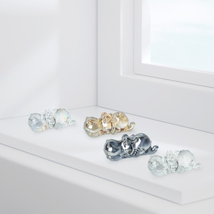 Figurines de hippopotames en cristal écologiques polies en forme de boule, miniatures de collection pour la décoration de table et de maison - Product Image 4