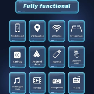Radio de Coche con GPS para Opel <span class=keywords><strong>H</strong></span> J Vectra Vauxhall Zafira Corsa C D Vivaro Meriva Veda, Sistema Multimedia Android Auto 2Din para Automóvil - Product Image 4