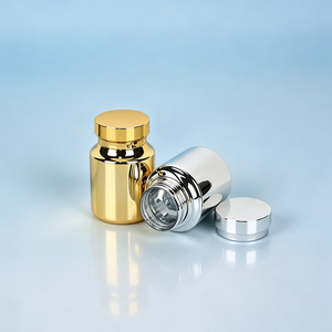 Botella de cápsula brillante electrochapada de 200 ml para medicamentos y productos de salud con tapa de rosca - Product Image 4