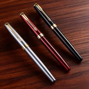 Multicolor High Quality Metal Fountain <b>Pen</b> with logo Writing Diameter 0.5 mm Luxury Fountain <b>Pen</b> Suitable for Corporate Gifts - Product Image 1