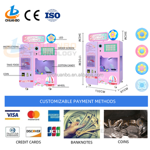 Usine chinoise OEM ODM : Nouvelle machine distributrice <span class=keywords><strong>de</strong></span> barbe <span class=keywords><strong>à</strong></span> papa commerciale <span class=keywords><strong>à</strong></span> écran tactile, conception innovante, par Chuanbo Technology - Product Image 5