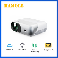 Projecteur ultra portable HAMOLB Y1--D1000, 1080p, prise en charge du projecteur pico, haut-parleur intégré, projecteur