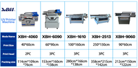 Printer Flatbed Inkjet UV 3D XBH-9060 Ukuran A1 dengan Head TX800, Cetak Langsung di Keramik/Kaca/Karton