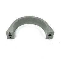 Support de serrage semi-circulaire en aluminium moulé, finition anodisée noire, fixation de tuyau demi-courbe sur mesure, dispositif de positionnement pour électroérosion à fil