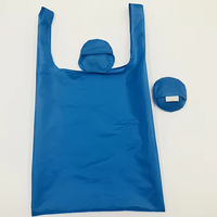 Sac fourre-tout pliable unisexe en RPET, style gilet, pochette de rangement écologique, réutilisable, avec logo personnalisé pour la publicité
