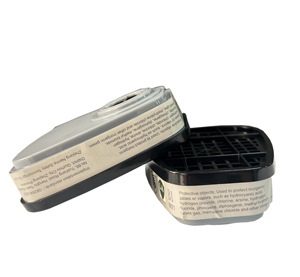 Máscara Respiratoria Facial Completa de Silicona Reutilizable de 3 Capas, con Visión Amplia, para Gases y Vapores Inorgánicos, con Certificación CE - Product Image 3