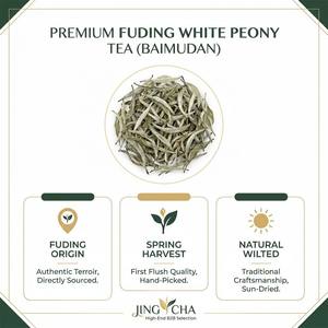 Thé blanc de haute qualité Fujian Fuding Bai Mu Dan en vrac, parfum frais, standard biologique, thé blanc - Product Image 1