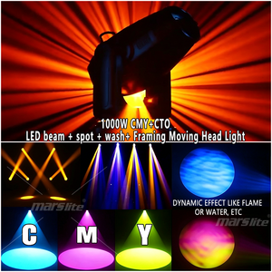 Projecteur LED mobile 700W CMY CTO 6500K avec Ra90, zoom 4.5-55 et prisme à 5 facettes DMX54CH pour DJ/Disco/Éclairage de scène - Product Image 2