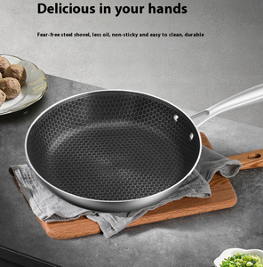 Sartén antiadherente de panal de acero inoxidable reutilizable, utensilios de cocina híbridos, cocina de Metal respetuosa con el medio ambiente - Product Image 4
