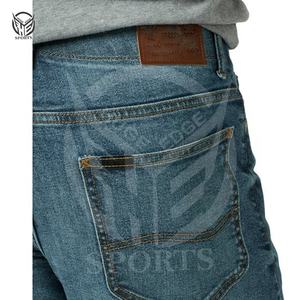 Tissu denim extensible 100% coton, pantalon en denim de gros pour hommes avec taille, logo et design personnalisés. - Product Image 4