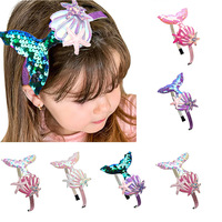 Bandeau à paillettes pour filles, style doux et tendance, coiffure pour enfants, bandeau DIY