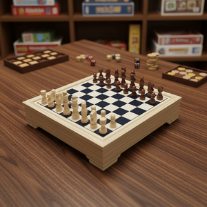 <span class=keywords><strong>Jeu</strong></span> de société éducatif pour enfants personnalisé 7 en 1 : Go, Backgammon, Échecs chinois, <span class=keywords><strong>jeu</strong></span> de plateau en bois - Product Image 6