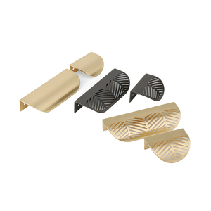 透明家具キャビネットハンドルワードローブ隠しドアハンドル高級真鍮家具ハンドル & ノブ - Product Image 5