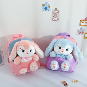 OEM vendita calda peluche bambini simpatici papillon <span class=keywords><strong>zaino</strong></span> coniglio cartone animato scuola materna bambini in età prescolare <span class=keywords><strong>zaino</strong></span> per ragazzi ragazze - Product Image 4