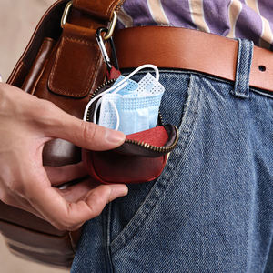 กระเป๋าใส่เหรียญ AndoBag สำหรับผู้ชายและผู้หญิง วินเทจ หนังวัวแท้ กระเป๋าสตางค์ใบเล็ก ซิปเก็บของ ใส่กุญแจ รุ่น 157 - Product Image 4