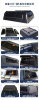 Waterproof Heavy-Duty High-Grade Aluminum Alloy Camper Shell Canopy Hardtop Tonneau Cover 2007-2026 Ford Ranger F150 Tacoma