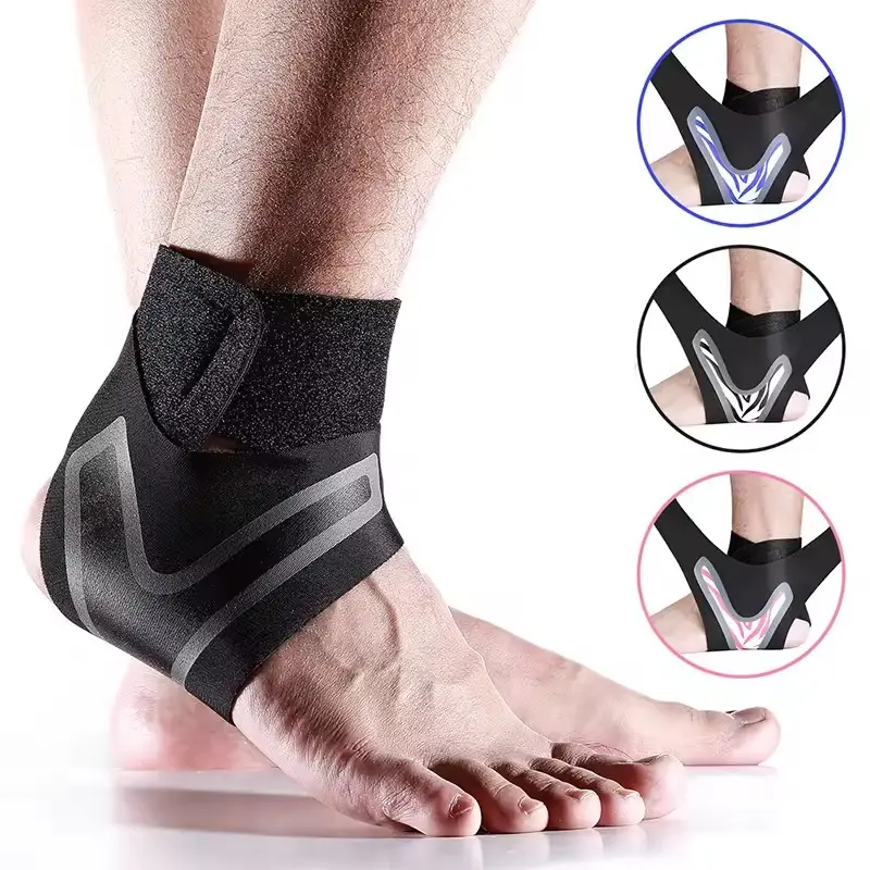 Boa qualidade Luva de compressão para pés, alça ajustável para proteção dos pés, suporte de tornozelo, suporte elástico de neoprene para tornozelo