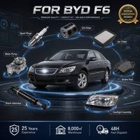 Accesorios Originales para Automóviles, Repuestos, Luz Trasera, Ensamblaje de Parachoques Trasero para BYD F6 2008-2013, Repuestos BYD F6