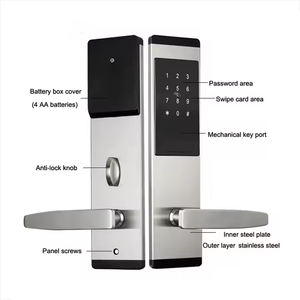 Serrure de porte intelligente TTLock pour hôtel avec carte RFID, clavier à code et clé mécanique pour système de contrôle d'accès - Product Image 3