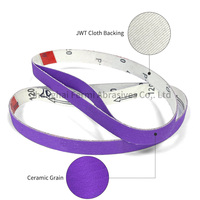 Nouvelles alternatives de modèles d'usine : Bandes abrasives en céramique de couleur violette 726A, grains P80-P400, pour usage médical
