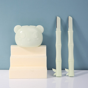 Tondeuse à sourcils LMLTOP Micro Mesh 2 pièces en acier inoxydable Panda Box TOP-029 - Product Image 1