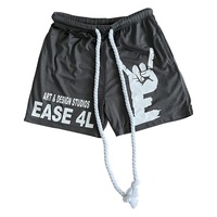 Vêtements de sport, impression de logo personnalisé, shorts de jogging fitness, shorts de course à double couche pour hommes