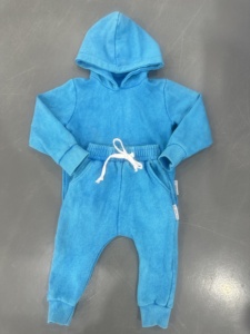 <span class=keywords><strong>Set</strong></span> di <span class=keywords><strong>felpa</strong></span> con cappuccio stile Street retrò con Logo personalizzato Unisex con lavaggio acido <span class=keywords><strong>tuta</strong></span> in tinta unita per bambini - Product Image 2