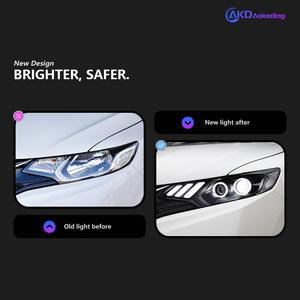 Fari per fari <span class=keywords><strong>Honda</strong></span> Fit <span class=keywords><strong>Jazz</strong></span> 2014-2020 dinamica faro faro proiettore lente LED anteriore Drl parti Automotive - Product Image 2
