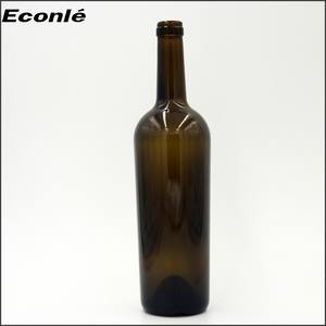 Bouteilles de vin en verre foncé de qualité supérieure, taille et logo personnalisés, 750 ml, bouteilles de vin de <span class=keywords><strong>Bordeaux</strong></span> et de Bourgogne, bouteille de vin personnalisée - Product Image 2