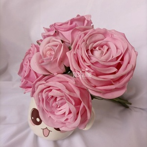 Rose Soft Premium schiuma rivestita in lattice eleganti fiori artificiali rosso reale vero tocco rosa fiore - Product Image 3