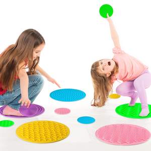 Alfombrilla sensorial interactiva para terapia ocupacional sensorial calmante interactiva para autismo, alfombrilla sensorial de silicona Flexible para niños con TDAH - Product Image 5