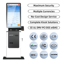Quiosco de pago Crtly Self Bill, cámara de pasaporte e impresora, máquina recicladora de efectivo, pantalla táctil, máquina ATM, dispensador de efectivo