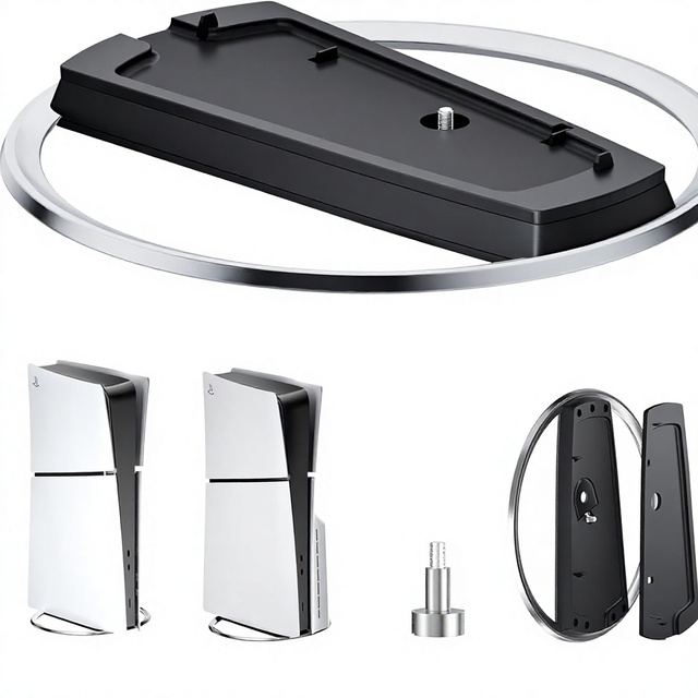Vertical Stand for PS5/ PS5 Slim/ PS5 Pro Console Disc and Digital with Screw PS5 Bracket Vertical Mount Base