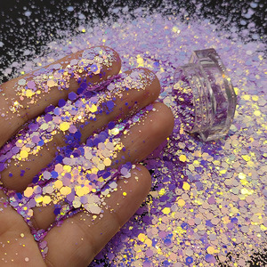 Poudre de paillettes en vrac PET, paillettes en vrac de 0,3 mm, emballage de 1 kilo, poudre de paillettes - Product Image 4