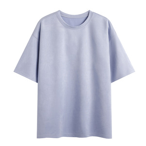 Custom logo Oversize <strong>Suede</strong> Fabric T <strong>Shirt</strong> Multic Color 220gsm Print Plain Wholesale Street Wear Washed t <strong>Shirt</strong> for Men - Product Image 6