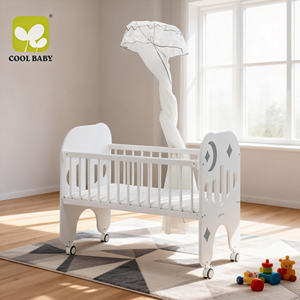 Cunas Nuevas para Bebés y Niños Pequeños con Función de Co-sleeping de la Marca Cool Baby, Modelo B2041 - Product Image 2